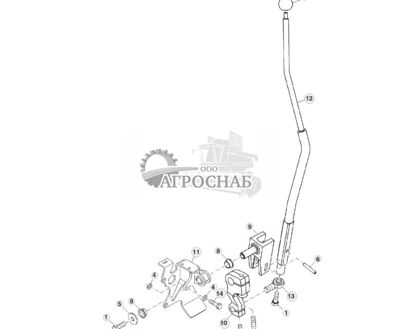 Рычаг переключения трансмиссии, верхний вал - ST305295 486.jpg